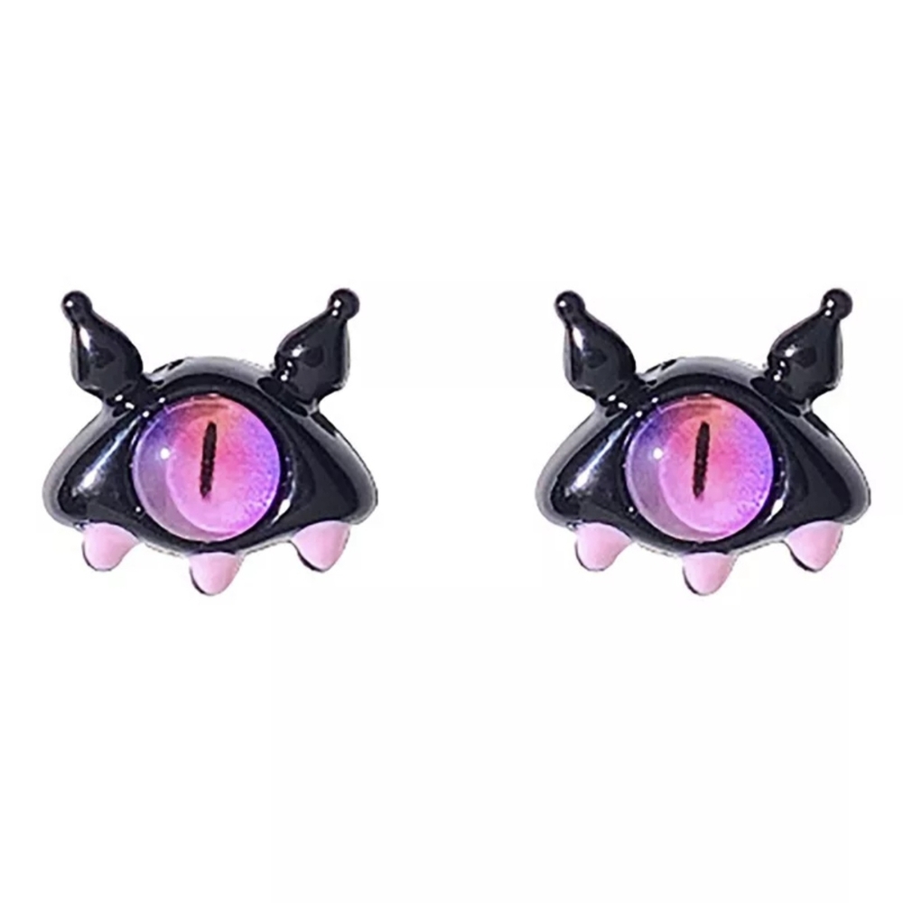 💀 Kuromi Metroid Alien Earrings